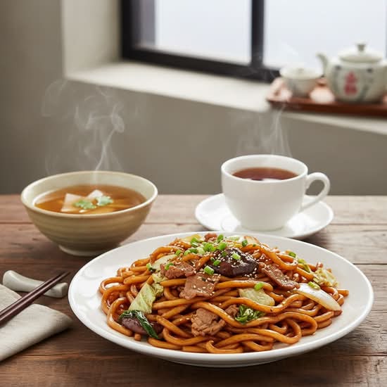 115. Shanghai Style Fried Thick Noodle 上海粗炒